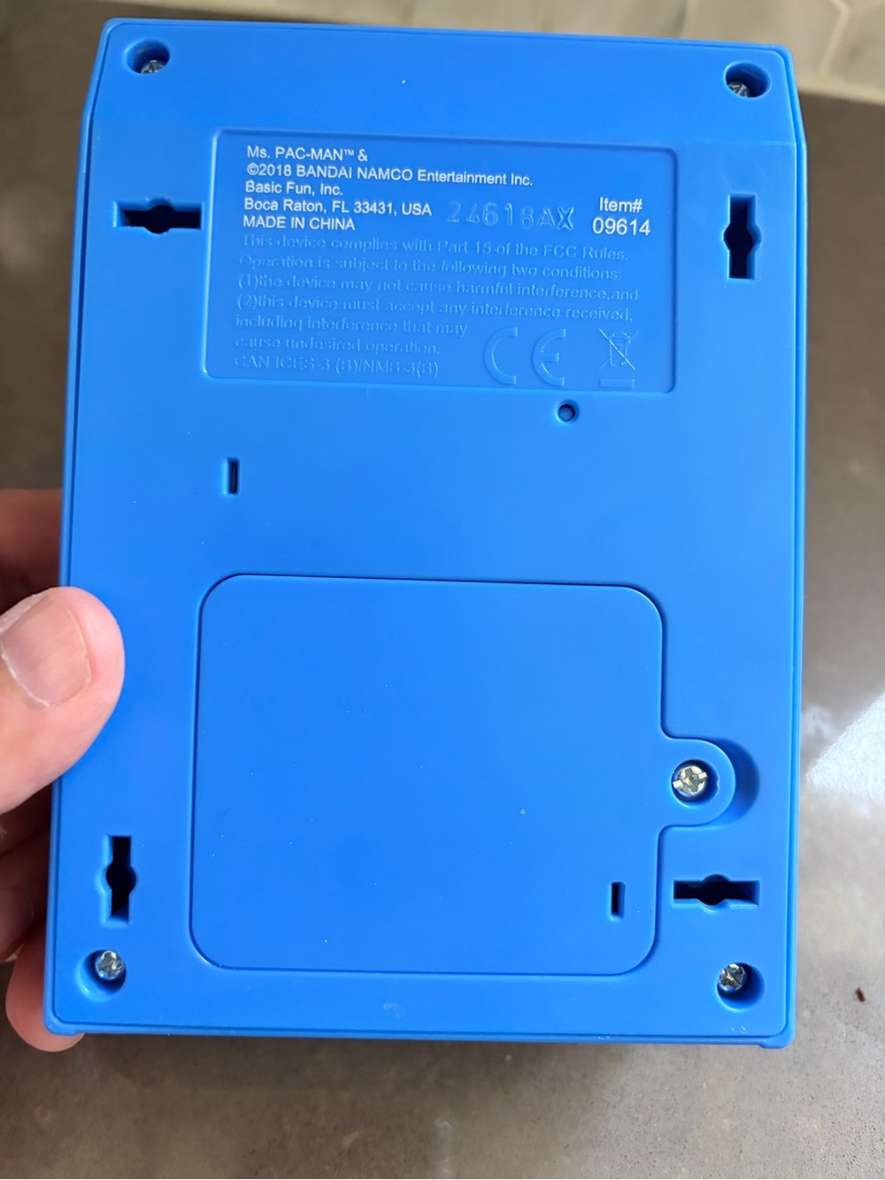 Ms. Pac-Man Blue Handheld Arcade Game - Picture 3 of 3